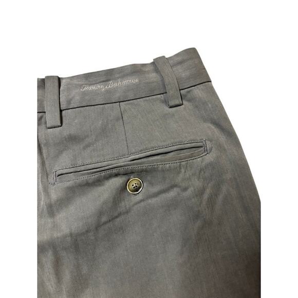 Tommy Bahama Silk Blend Pants Pleated Dress Slacks Gray 32 x 30 Relaxed Fit - Picture 6 of 7